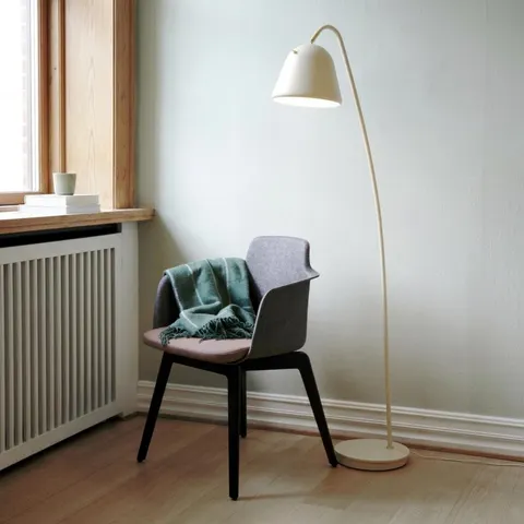 Nordlux Fleur 24-vloerlamp-E27-beige – afbeelding 1