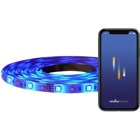 Nordlux LED smart strip, CCT and RGB function, 3 metres – white – image 1