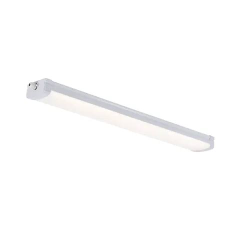 Nordlux Burbank IP65 plastic LED sensor batten light, 90 cm, 4,000 K – white – image 1