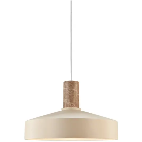 Nordlux-Elvas Marmer-hanglamp-E27-Beige – afbeelding 1