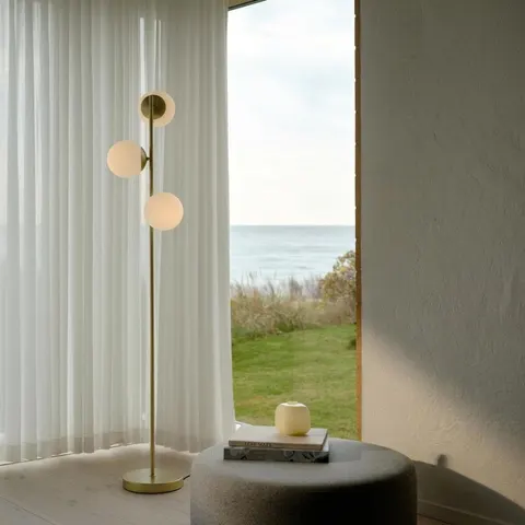 Nordlux Lilly Multihead Floor Lamp - Brass – image 1