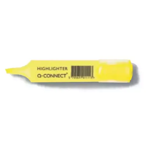 Q Connect Markeerstift - fluostift - geel – afbeelding 1