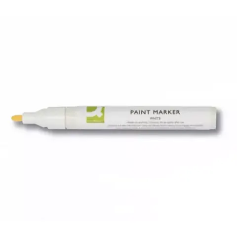 Q-Connect Paint Markers White Medium Tip Permanent Pack 10 – image 1