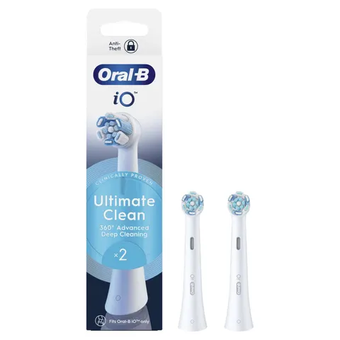 Oral-B iO Replacement Heads Ultimate Clean White 2 Pack – image 1