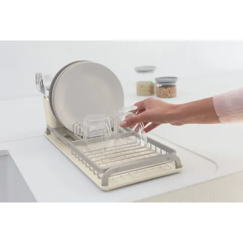 Brabantia SinkSide Compact Dish Drying Rack- Soft Beige – image 1