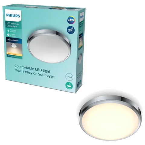 Philips Doris badkamerplafonnière - chroom - groot - 17 W – afbeelding 1