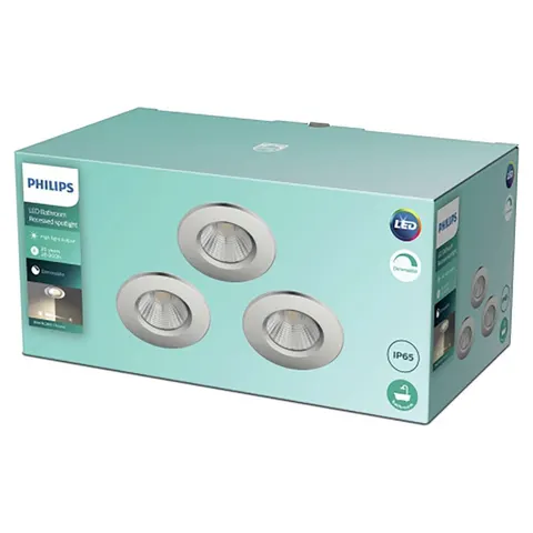 Philips Dive badkamerinbouwspot - 3-lichts - chroom – afbeelding 1