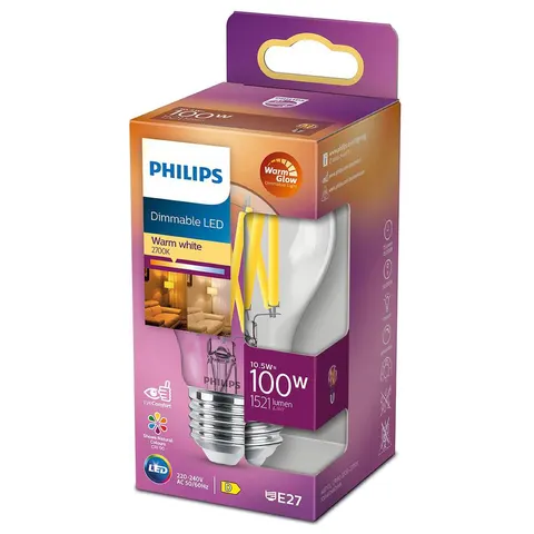 Philips 10.5W LED ES Dimmable Light Bulb – image 1