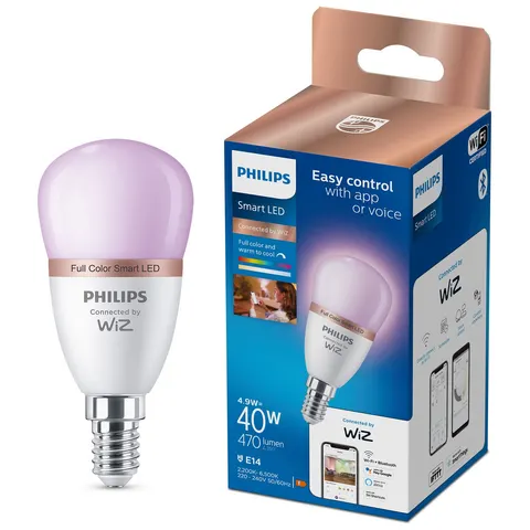 Philips Wiz E14 Colour Smart LED Wi-Fi Mini Globe – image 1