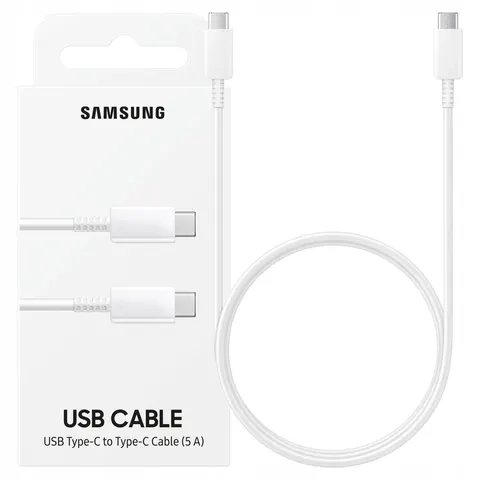 Samsung USB Type-C zu USB Type-C Kabel White (100 W) – Bild 1