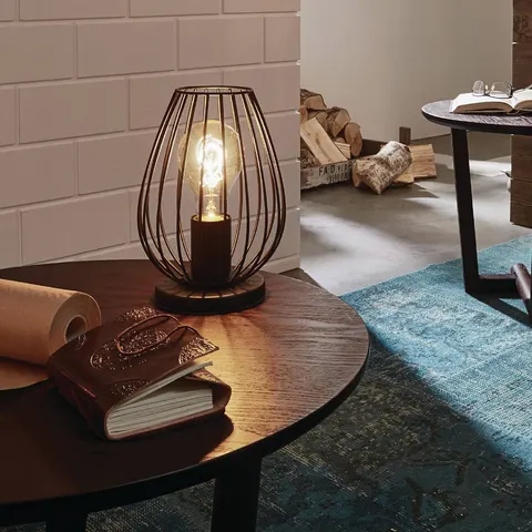 EGLO Newtown Steel Table Lamp - Black – image 1