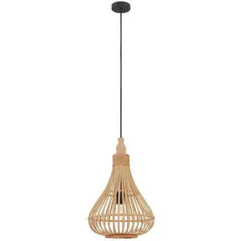 EGLO Amsfield Hanglamp - E27 - Ø 35 cm - Bruin – afbeelding 1