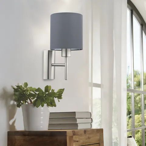 EGLO Pasteri Steel Wall Light - Grey – image 1