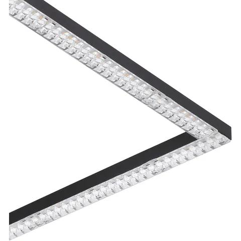 Lucia Black LED Flush Ceiling Light – image 1