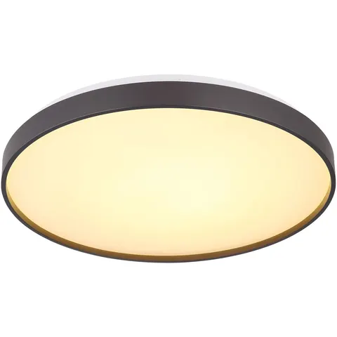 Eclypse Flush Ceiling Light Black LED 3000K – image 1
