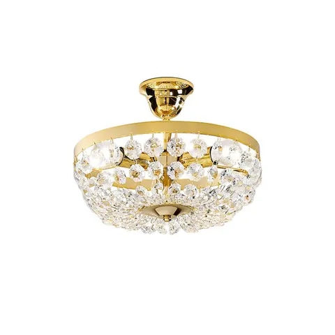 austrolux Valerie ceiling light, gold, Ø 30 cm – gold, clear – image 1