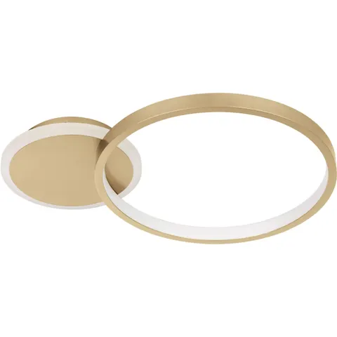 EGLO Gafares LED Gold/White Flush Ceiling Light – image 1