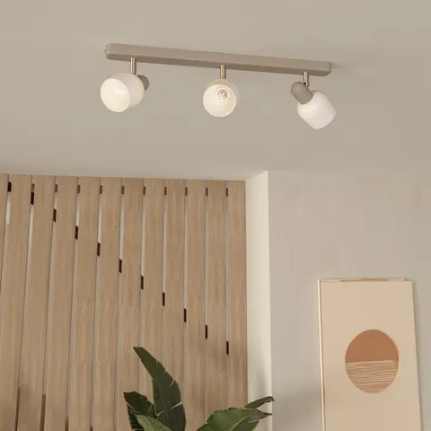 EGLO Corato Spot - E14 - 52 cm - Wit|Beige - Staal|Glas – afbeelding 1