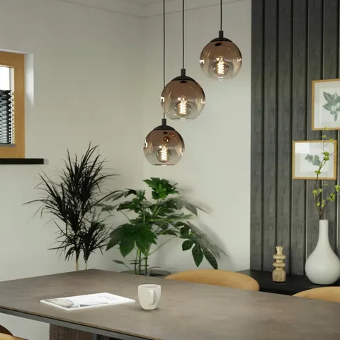 EGLO Ariscani 3 Adjustable Pendant Light - Black – image 1