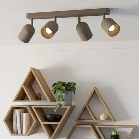 EGLO Tilston Steel 4 Light Spotlight - Sand – image 1