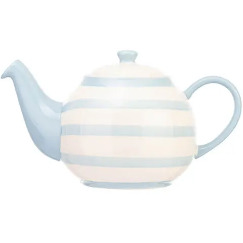 Siip Wide Horizontal Stripe Red 2 Cup Teapot – image 1