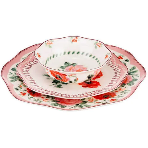 Cath Kidston Archive Rose 12 Piece Dinner Set – image 1