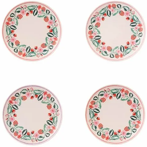 Cath Kidston Raspberry Set of 4 Melamine Dinner Plates – image 1