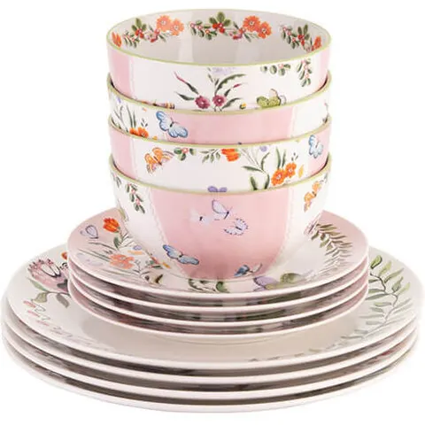 Cath Kidston Butterfly 12 Piece Dinner Set – image 1