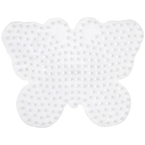 Hama Strijkkralen Grondplaat Vlinder Wit – afbeelding 1