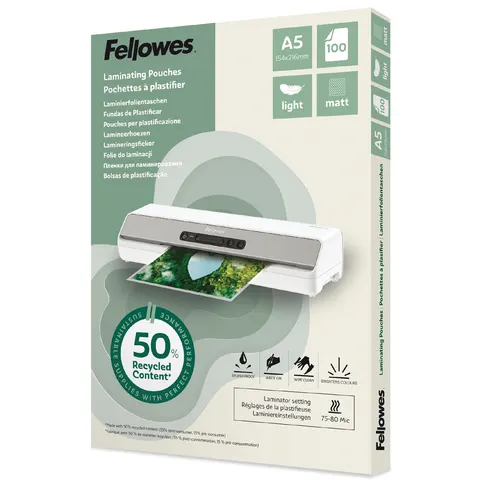 Fellowes 100143437 laminator pouch 100 pc(s) – image 1