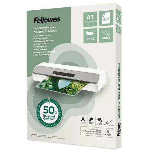 Fellowes 100143436 laminator pouch 100 pc(s) – image 1