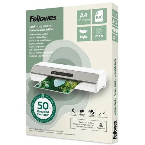 Fellowes 100143435 laminator pouch 100 pc(s) – image 1