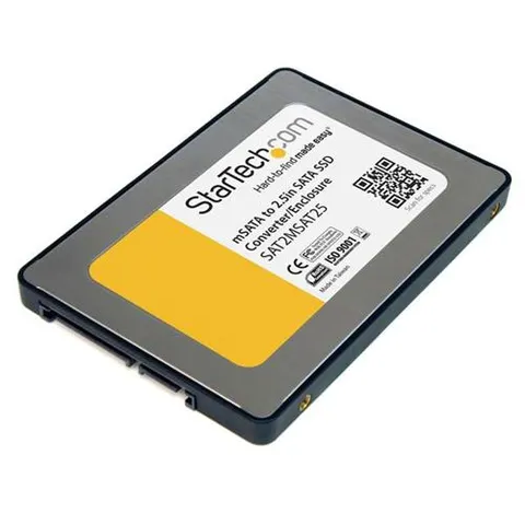 StarTech.com 2,5 SATA auf Mini SATA Adapter - externes mSATA SSD Festplattengehäuse - Speichergehäuse - 2.5" (6.4 cm) – Bild 1