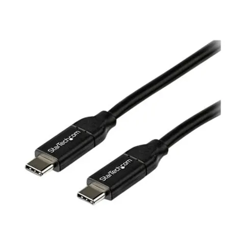 STARTECH 2m 6ft USB C Cable w/ 5A PD – Schwarz – Bild 1