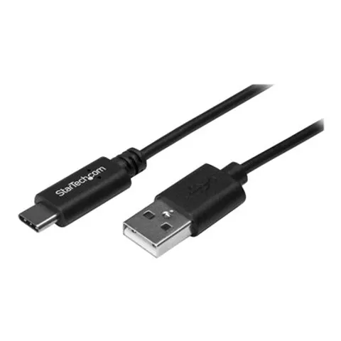 StarTech.com 4m USB-A naar USB-C Laadkabel, Charge & Sync, 3A, USB 2.0, USB-IF Gecertificeerd - Zwarte USB Oplaadkabel – afbeelding 1