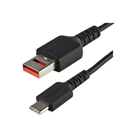 StarTech.com 1m Data Blocker Kabel – USB-A naar USB-C Secure Charging Kabel – No-Data Power-Only Oplaadkabel voor Telefoon/Tablet – USB Protector Data Blocker A – afbeelding 1