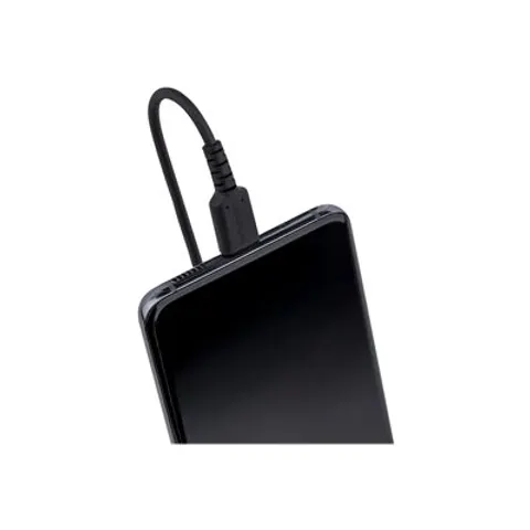 STARTECH.COM ST R2ACC-1M-USB - Sync & charging cable, USB-A > C, 1 m, spiral cable, black – image 1