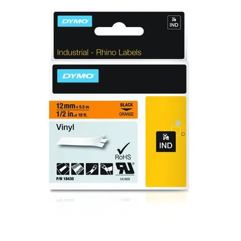 DYMO IND Vinyl Labels – 18435 – image 1