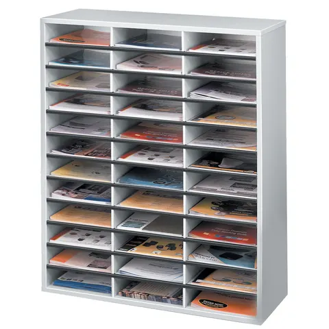 Fellowes sorteerbak literatuur organiser 36 x A4 compartimenten – afbeelding 1