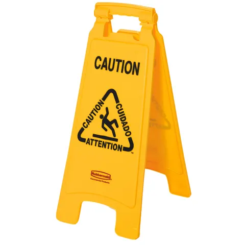 Waarschuwingsbord 'Caution, wet floor', Engels – afbeelding 1