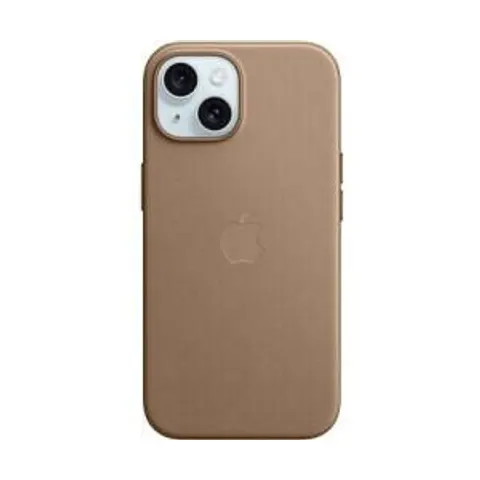 Apple iPhone 15 Feingewebe Case mit MagSafe, Taupe – Bild 1