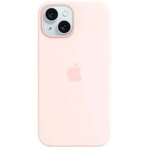 Apple iPhone 15 Plus Silikon Case mit MagSafe – Hellrosa – Bild 1