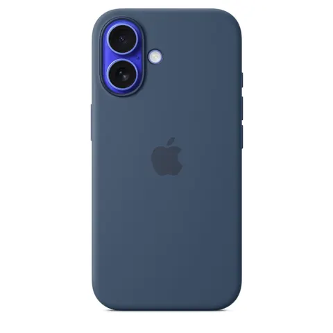 iPhone 16 Silikon Case mit MagSafe - Denim – Bild 1