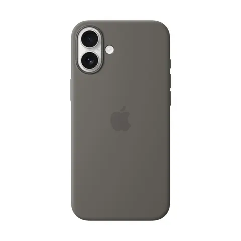 Apple Silikon Case iPhone 16 Plus mit MagSafe (steingrau) – Bild 1