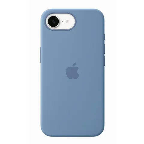 Apple iPhone 16e Silikon Case, Winterblau – Bild 1