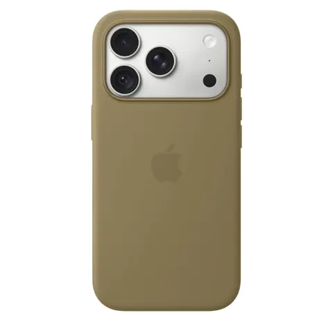 Apple iPhone 18 Pro Silikon Case mit MagSafe, Oliv – Bild 1