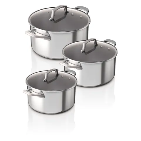 ZEROSTICK Topfset 3teilig silber – Bild 1
