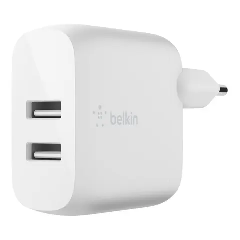 Belkin BoostCharge 24W 2x USB-A Ladegerät, weiß – Bild 1