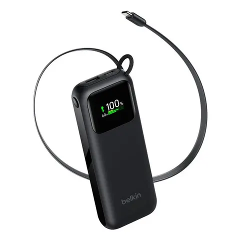 Belkin Power Bank 11K with Retractable Cable – image 1