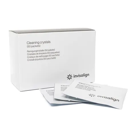 Invisalign Cleaning Crystals for Clear Aligners & Retainers – 50 Packets – image 1